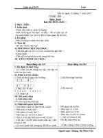 Be hon dau  giáo án toán học 