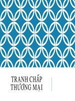 TRANH CHẤP THƯƠNG MẠI 