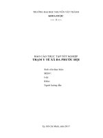 Bao cao thuc tap nganh duoc   tram y te