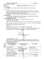 giáo án đại số 7 chương  hàm số luyen tap do thi ham so 