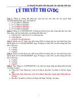 100 câu hỏi thi giáo viên giỏi cấp tỉnh 