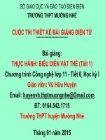 THỰC HÀNH: BIỂU DIỄN VẬT THỂ (Tiết 1) Chương trình Công nghệ lớp 11