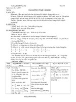 giáo án đại số 7 chương  hàm số  dai luong ti le nghich  