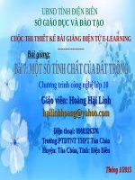BÀI GIẢNG MỘT SỐ TÍNH CHẤT CỦA ĐẤT TRỒNG