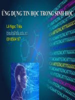 Ung dung tin hoc trong sinh học