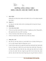 Huong dan cong viec hieu chuan thiet bi do 