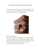 Hướng dẫn các bước KHÓA sổ kế TOÁN và QUYẾT TOÁN THUẾ 2015 