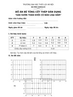 Đồ án bê tông cốt thép dân dụng sàn toàn khối 