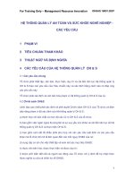 Hệ thống quản lý an toàn và sức khỏe nghề nghiệp