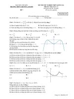 Đề thi thử THPT quốc gia 2017 môn toán   nguyễn viết sơn (đề 7) 