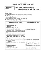 Giáo án   lớp 1   thủ công