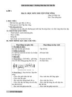 giáo án âm nhạc lớp 1 5  tuần  21 