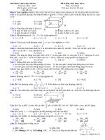 Đề kiểm tra học kì 2 môn toán 8