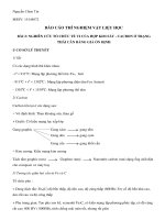 Báo Cáo mẫu thí nghiệm vật liệu học