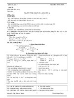 giáo án hóa học 8 kì 2 theo định hướng năng lực