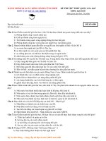 Lịch sử   MÃ ĐỀ 4   Ôn THPT Quốc gia 2017