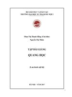 Tập bài giảng quang học 