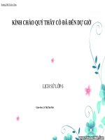 sơ lược về môn lịch sử   lịch sử 6 