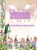 Bài giảng lớp Chồi chủ đề Phương tiện giao thông đường bộ