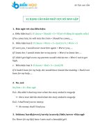 12 DẠNG câu đảo NGỮ cực kỳ HAY gặp _ ĐỀ THI THỬ THPT QUỐC GIA MÔN TIẾNG ANH 2017