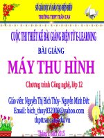 Bài giảng MÁY THU HÌNH