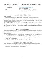 BỘ ĐỀ THI HSG SINH 12 NĂM  2014 - 2016 CÓ LỜI GIẢI