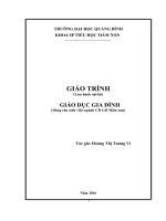 Giáo trình giáo dục gia đình 