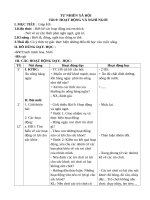 giáo án tự nhiên xã hội lớp 1 tuần 9 