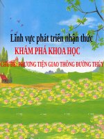 Bài giảng lớp Lá chủ đề Phương tiện giao thông đường thủy