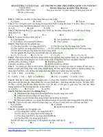 De thi thu mon hoa truong THPT quang xuong 4 lan 1 nam 2017 