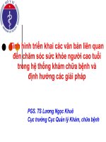 Tình hình triển khai các văn bản liên quan đến chăm sóc sức khỏe người cao tuổi  trong hệ thống khám chữa bệnh và định hướng các giải pháp