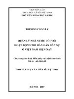 Quản lý nhà nước đối với hoạt động thi hành án dân sự ở việt nam (tt) 