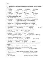 Test 2  english 9 practice