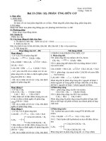 GA Hóa học 11 phản ứng hữu cơ ( tiết 32)