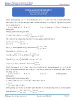 TƯƠNG GIAO ĐỒ THỊ HÀM SỐ P2 ĐÁP ÁN BÀI TẬP TỰ LUYỆN  Giáo viên: LÊ ANH TUẤN 