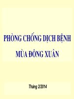 Bài Giảng Phòng Chống Dịch Bệnh Mùa Đông Xuân