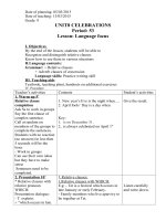 giáo án tiết anh 9 chương trình thí điểm unit 8 và 9