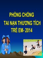 BÀI GIẢNG PHÒNG CHỐNG TAI NẠN THƯƠNG TÍCH TRẺ EM