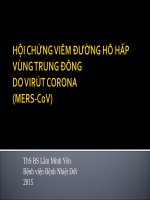 Hội Chứng Viêm Đường Hô Hấp Vùng Trung Đông Do Virút Corona (Mers-Cov)