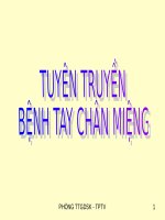 TUYÊN TRUYỀN  BỆNH TAY CHÂN MIỆNG