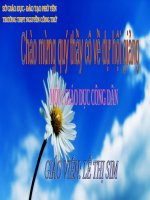 BÀI GIẢNG CÔNG DÂN VỚI MỘT SỐ VẤN ĐỀ CẤP THIẾT CỦA NHÂN LOẠI