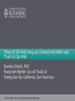 Thông lệ Tốt nhất trong các Chương trình Kiểm soát Thuốc lá Cập nhật