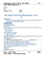 giáo án đại số 8  tuần 20 