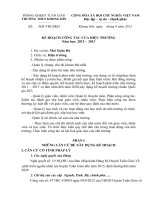 Kế hoạch công tác của hiệu trưởng