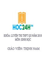 BÀI: PHƯƠNG PHÁP GIẢI BÀI TẬP VỀ QUY LUẬT PHÂN LI – PHẦN 1