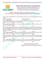 HC20. LÝ THUYẾT VỀ MUỐI AMONI HỮU CƠ  HOC24H