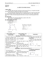 giáo án hình học 8 TUẦN 20 đến TUẦN 25 