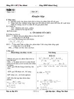 giáo án đại số 8  tuần  13 