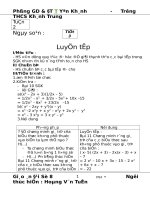 giáo án đại số 8  tuần  2 