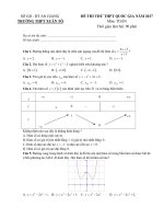 Đề thi thử THPT quốc gia 2017 môn toán trường THPT xuân tô   an giang